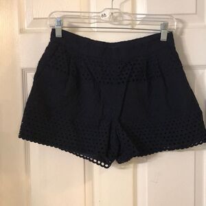 J.Crew navy blue eyelet shorts SZ 4